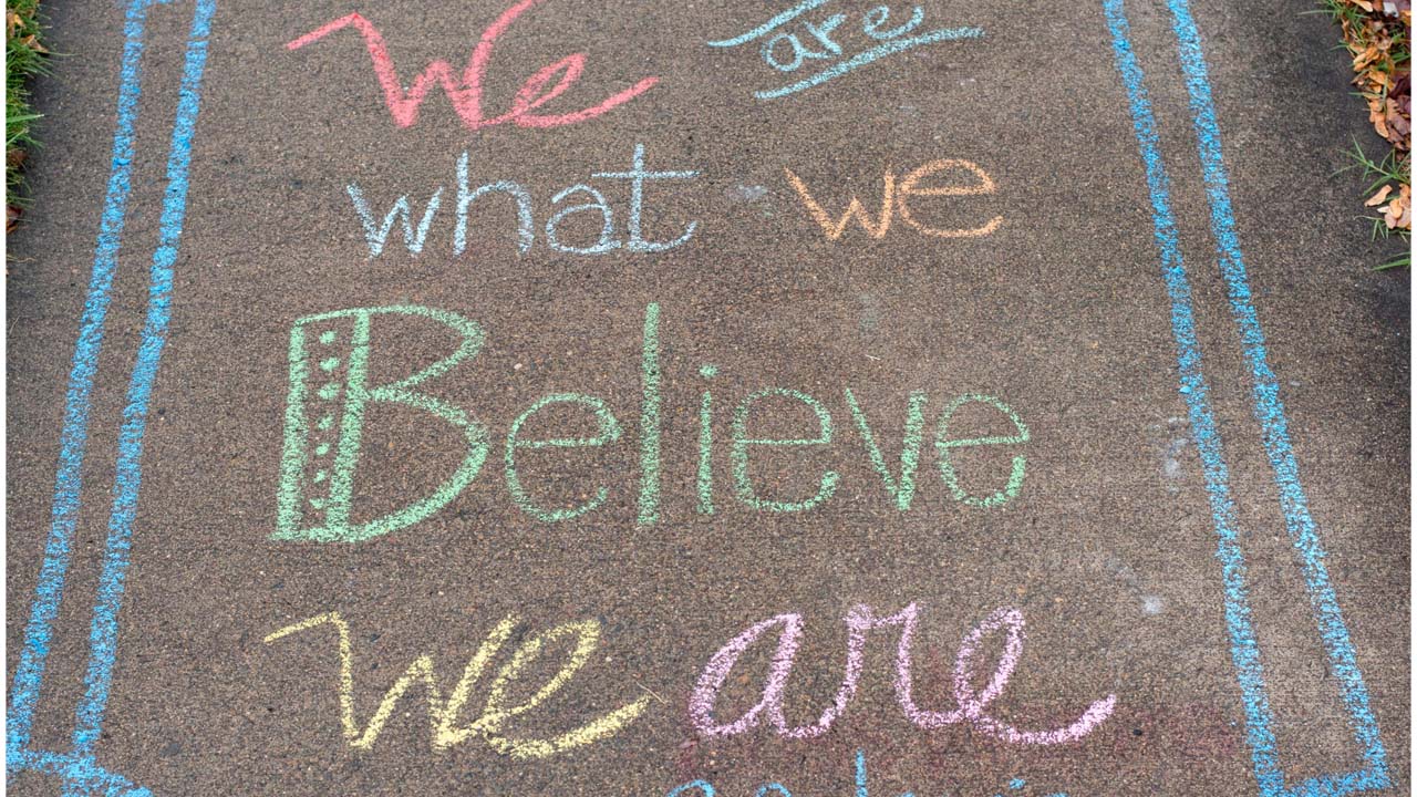 sidewalk chalk messages