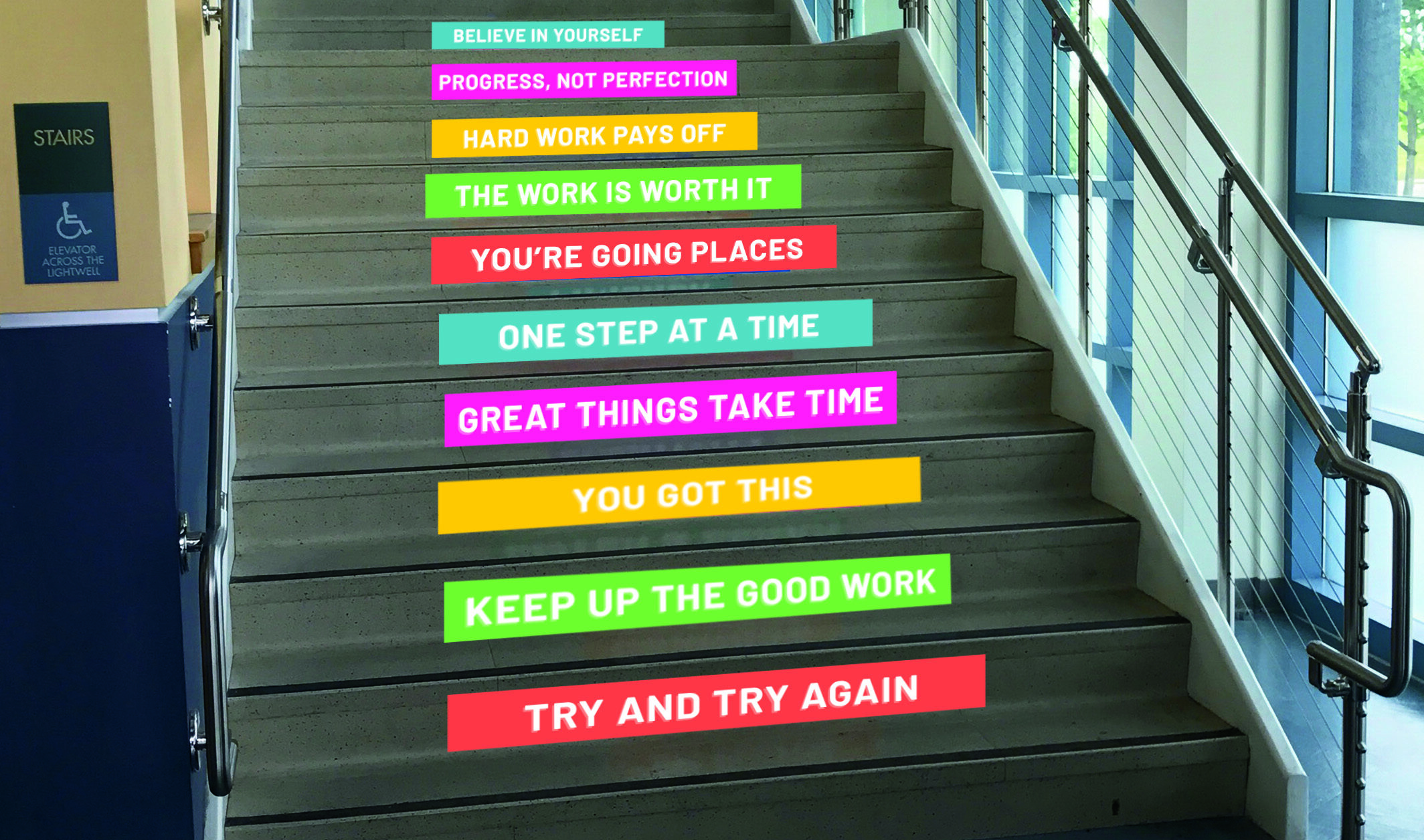 School Stair Decals